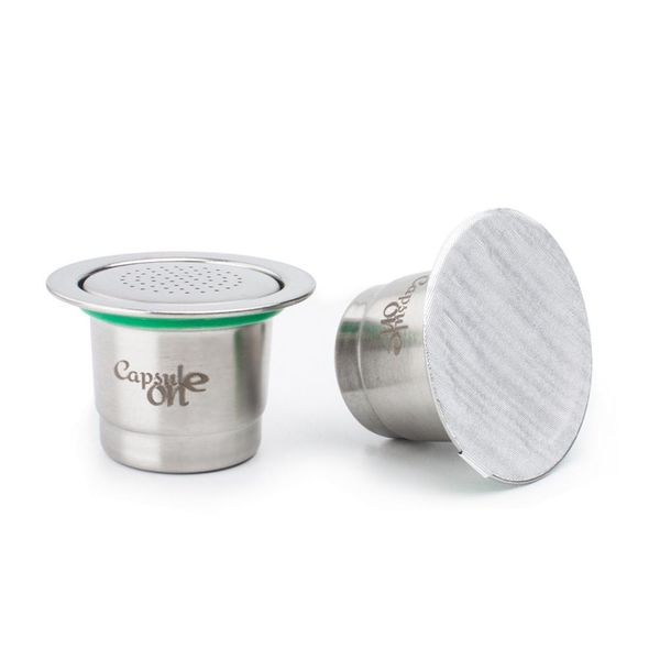 Due Usi, Capsule Di Caffè In Acciaio Inox, Capsule Di Caffè Ricaricabili, Capsule Di Caffè, Capsula Di Caffè, Tazza Di Capsule Di Caffè Riutilizzabile, Tazza Di Capsule Di Caffè, Filtro, Compatibile Con Macchina Da Caffè Nespresso-image