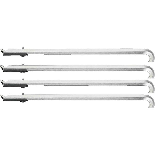 Gedore 1.29/30 Set Di Ganci Per Estrattore, 4 Pezzi, 178 Mm, Con Distanziali, 8012080-image