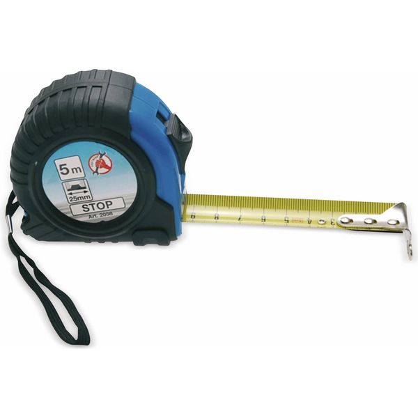 Bgs Diy 2058 | Metro A Nastro In Rotolo | 5 M | Larghezza 25 Mm | Con Clip Per Cintura, Sistema Di Arrotolamento, Dispositivo Di Bloccaggio | Metro A Nastro, Metro A Nastro | Robusto-image