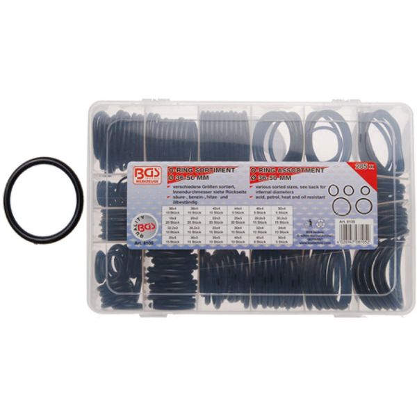 Bgs Assortimento Di O-Ring Xxl Ø 18 - 50 Mm 285 Pezzi - 8105-image