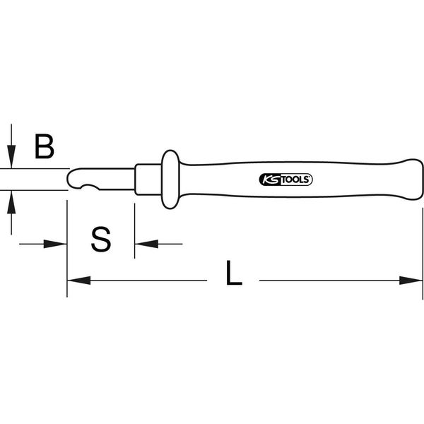 Ks Tools Coltello Spelafili Con Isolamento Protettivo 185 Mm - 117.1305-image