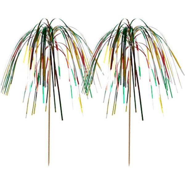 Papstar Deko Picker Fuochi D'artificio Colore Multicolore Altezza 15Cm 100 Pezzi-image