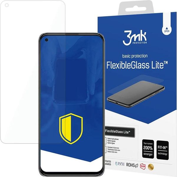3Mk Display Hybrid Glass Flexibleglass Lite Per Xiaomi Mi 11 Lite 4G/5G/11 Lite 5G Ne 0,16Mm 6H-image