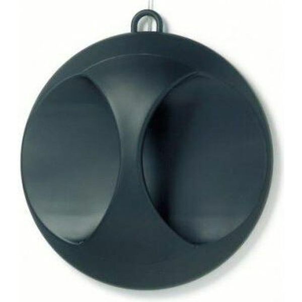 Specchio Per Armadio Elegante Nero Opaco 25 Cm-image