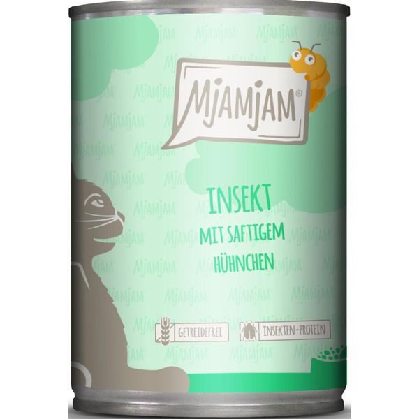 Mjamjam Insetto Con Pollo Succulento 400Gx6-image