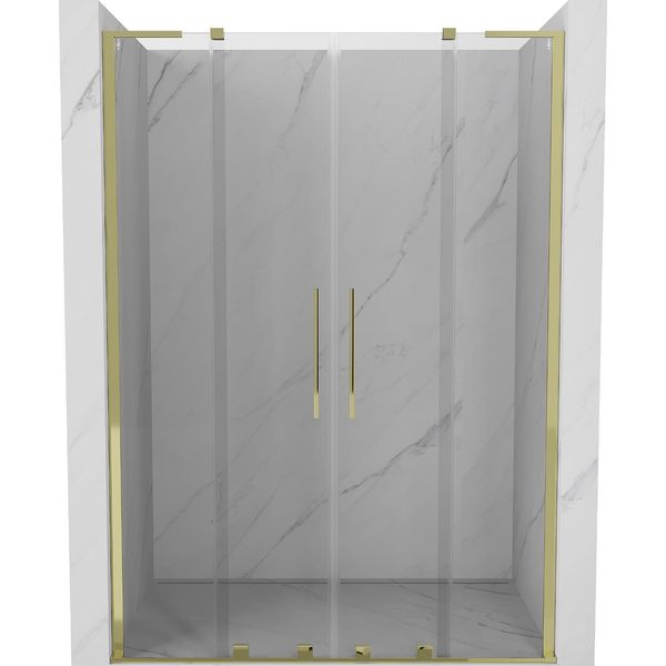 Mexen Velar L Duo Porte Doccia Scorrevoli 150 Cm, Trasparente, Oro - 871-150-003-02-50-image