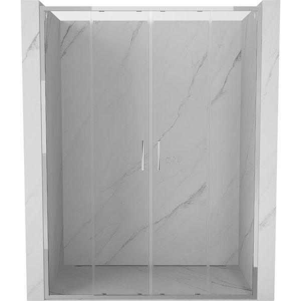 Mexen Exo Porte Doccia Doppie Scorrevoli 160 Cm, Trasparenti, Cromate - 8152-160-000-01-00-image