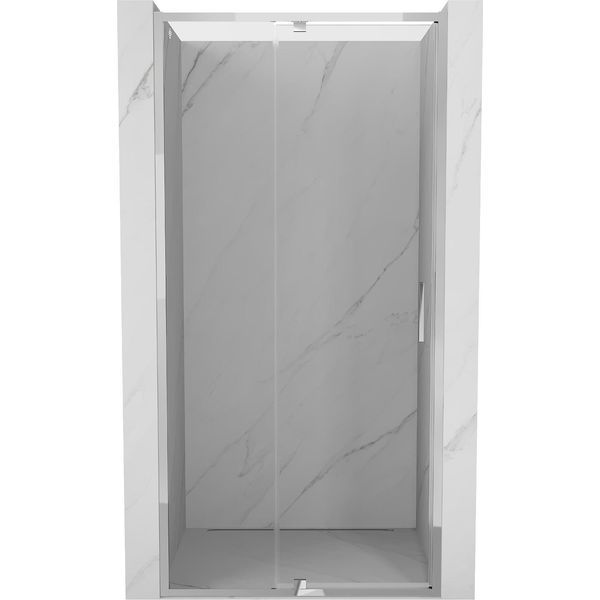 Mexen Exo Porta Doccia Battente 125 Cm, Trasparente, Cromo - 819-125-000-01-00-image