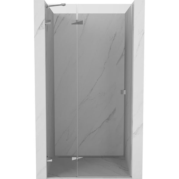 Mexen Lunar Porta Doccia Battente Sinistra 115 Cm, Trasparente, Cromo - 834-115-000-01-00-L-image