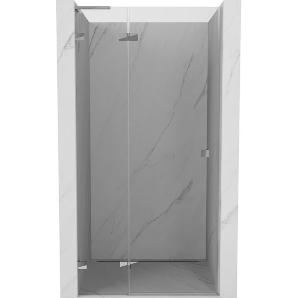 Mexen Lunar L Porta Doccia Battente Sinistra 115 Cm, Trasparente, Cromo - 834L-115-000-01-00-L-image
