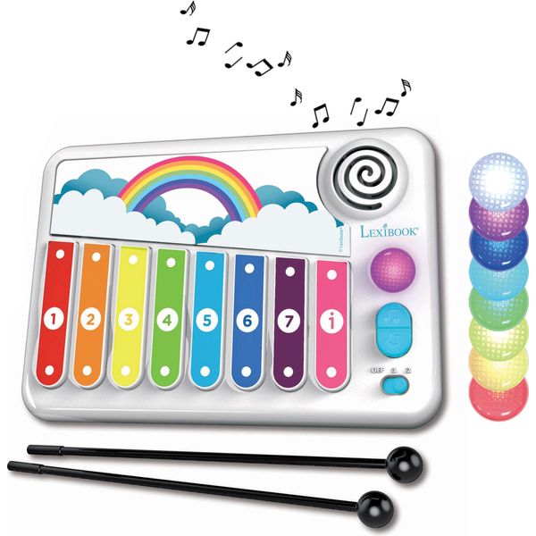 XYLO-FUN Xilofono Elettronico Con Metodo Di Apprendimento Musicale Con Luci-image