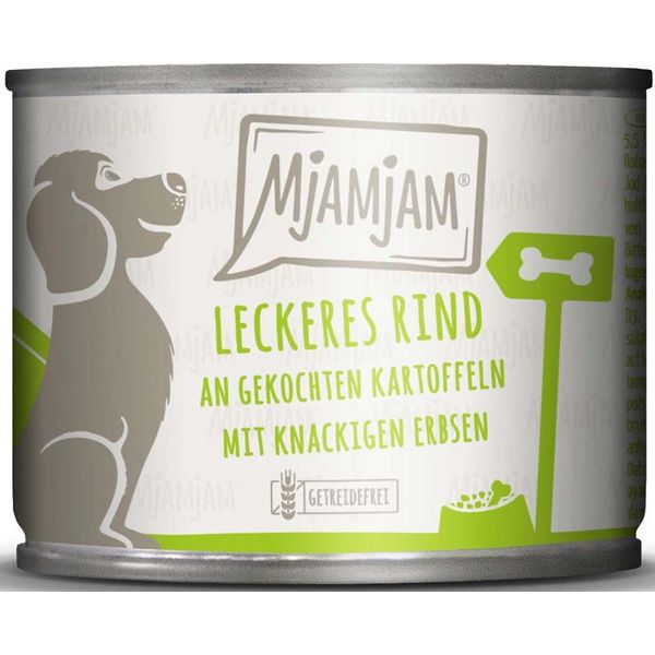 Mjamjam Delizioso Manzo Con Patate Lesse E Piselli Croccanti 200Gx6-image