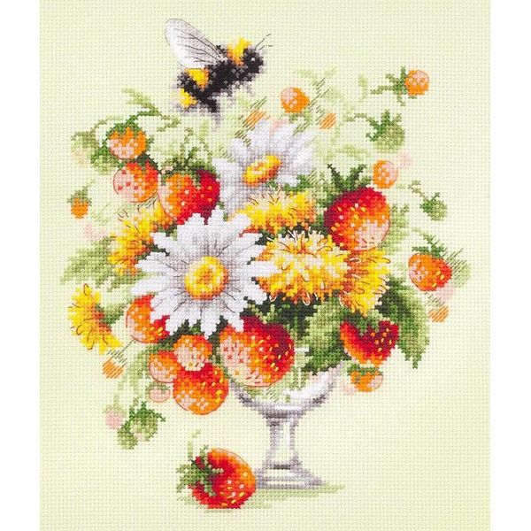 Magic Needle Zweigart Set Punto Croce Edizione "Summer Fantasy"", Schema Di Conteggio, 20X23Cm"-image