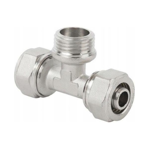Pex T-STÜCK Verschraubt 16X1/2X16 Gz Diamond Filettatura Esterna-image