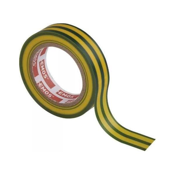 Nastro Isolante, 15 Mm X 10 M, Verde-Giallo-image