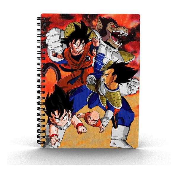 Taccuino Di Dragon Ball Con Effetto 3D Goku Vs Vegeta-image