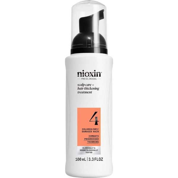 Nioxin Scalp + Hair System 4 Trattamento Per L'infoltimento Dei Capelli Con Siero Di Niacinamide Per Capelli Danneggiati E Visibilmente Diradati Con Biotina E Caffeina 100Ml-image