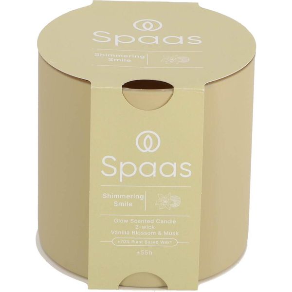 Candela Profumata Spaas Glow A 2 Stoppini 55H, Sorriso Scintillante-image