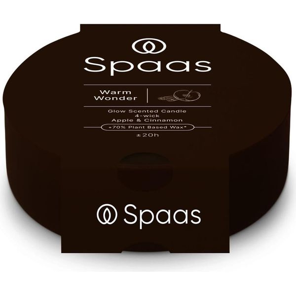 Candela Profumata Spaas Glow, 4 Stoppini, 20 Ore, Meraviglia Calda-image