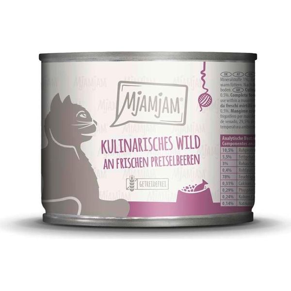 Mjamjam 200Gx6 Wild & Preiselbeeren Cat-image