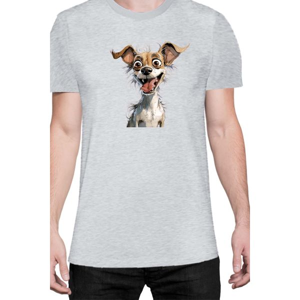 Maglietta Da Uomo Funny Dogs Breeds Chihuahua Dog Breed, Man S , Gris-image