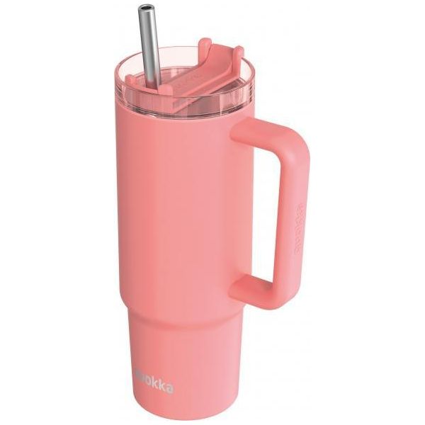 Quokka Vibe Smartgrip, Tazza Termica In Acciaio Inox Coral, 880 Ml, 40381-image