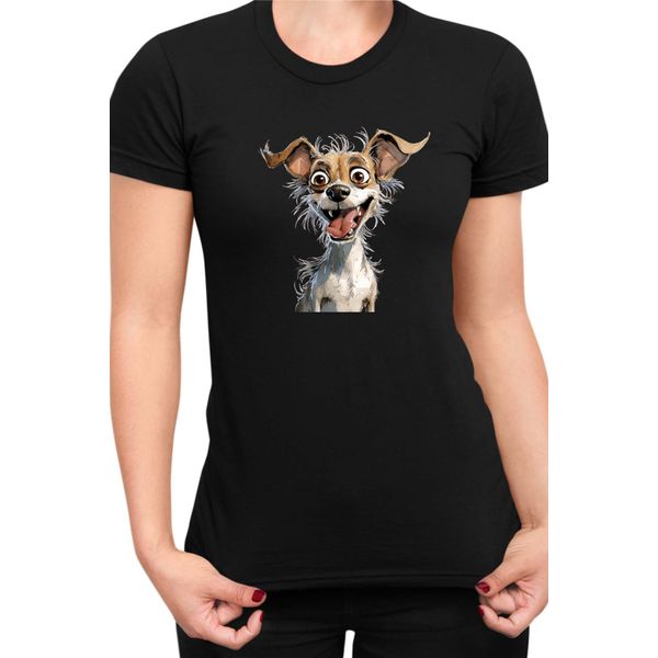 Maglietta Da Donna Funny Dogs Breeds Chihuahua Dog Breed, Lady S , Noir-image
