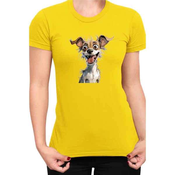 Maglietta Da Donna Funny Dogs Breeds Chihuahua Dog Breed, Lady S , Jaune-image