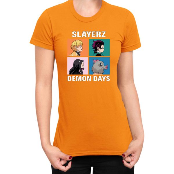 Maglietta Da Donna Japan Manga Anime Comics Animation Demon Anime Slayer All Slayerz, Lady Xl , Orange-image