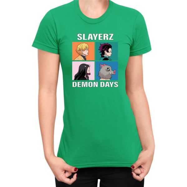 Maglietta Da Donna Japan Manga Anime Comics Animation Demon Anime Slayer All Slayerz, Lady Xl , Vert-image