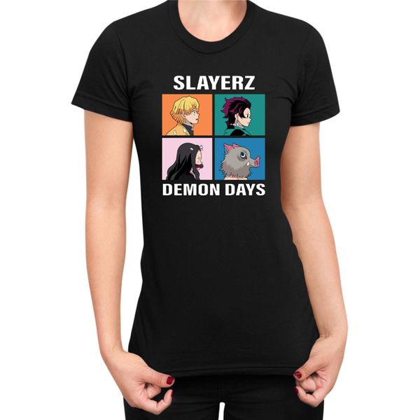 Maglietta Da Donna Japan Manga Anime Comics Animation Demon Anime Slayer All Slayerz, Lady M , Noir-image