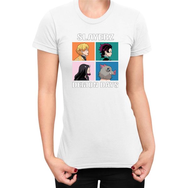 Maglietta Da Donna Japan Manga Anime Comics Animation Demon Anime Slayer All Slayerz, Lady Xl , Blanc-image
