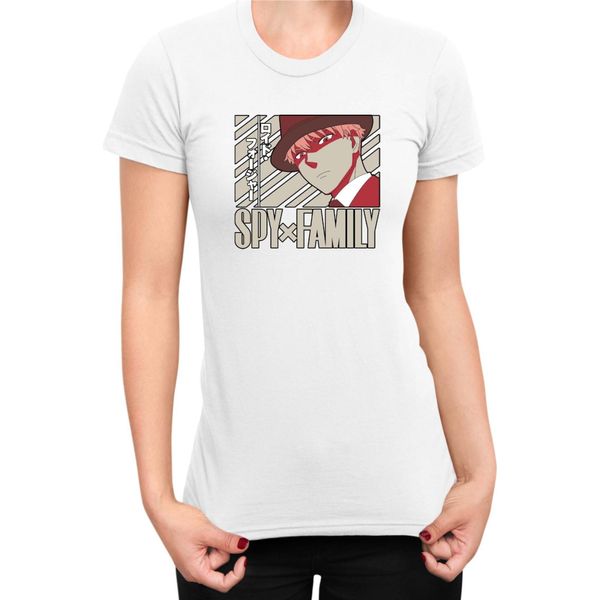 Maglietta Da Donna Japan Anime Manga Family Anime X Manga Spy Fan Solo Loid, Lady Xl , Blanc-image
