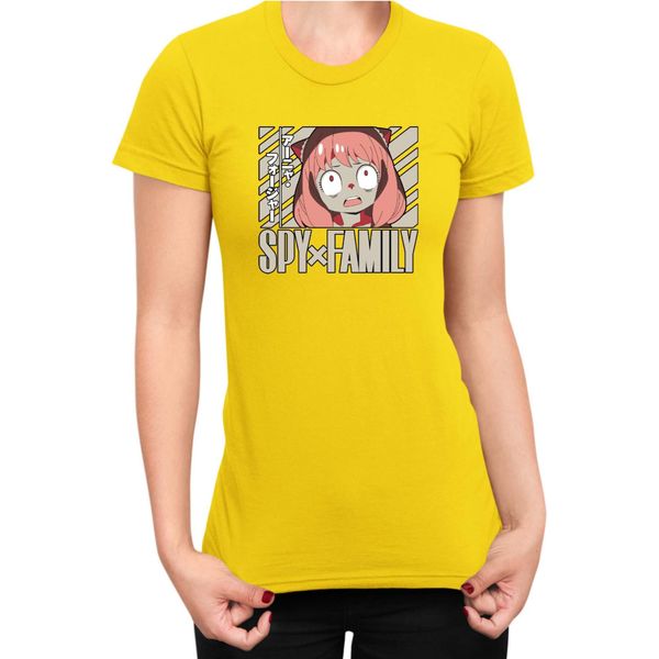 Maglietta Da Donna Japan Anime Manga Family Anime X Manga Spy Fan Solo Anya, Lady M , Jaune-image