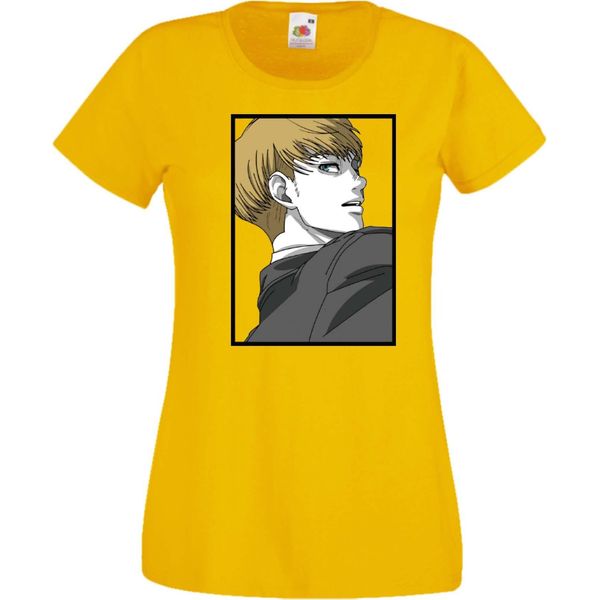 Maglietta Da Donna Attack Anime On Titan Armin Arlert Var-017 Armin Arlert, Lady 2XL , Jaune-image