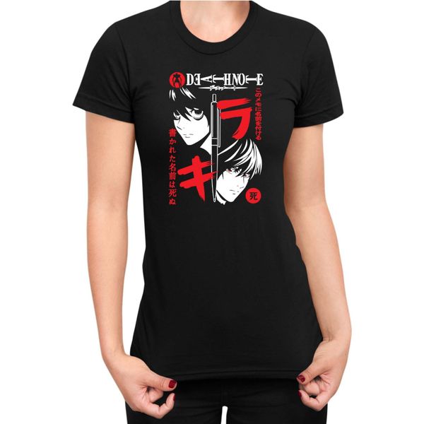 Maglietta Da Donna Japan Anime Manga Death Note 3 Death Note, Lady Xs , Noir-image