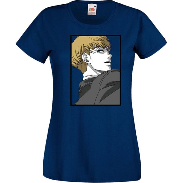 Maglietta Da Donna Attack Anime On Titan Armin Arlert Var-017 Armin Arlert, Lady Xl , Bleu Foncé-image