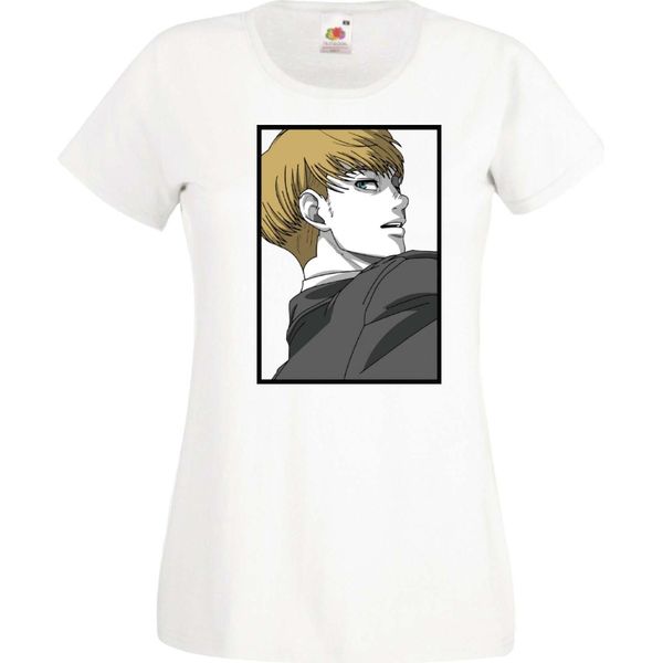 Maglietta Da Donna Attack Anime On Titan Armin Arlert Var-017 Armin Arlert, Lady L , Blanc-image