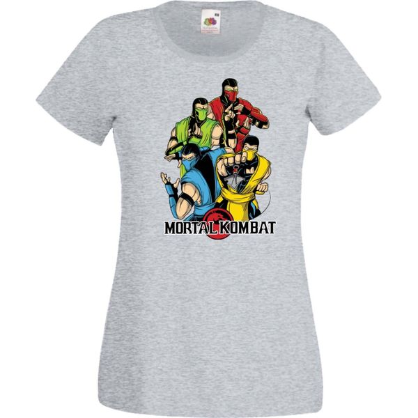 Maglietta Da Donna Mortal Kombat Sub-Zero Reptile Scorpion Var-007, Lady Xs , Gris-image