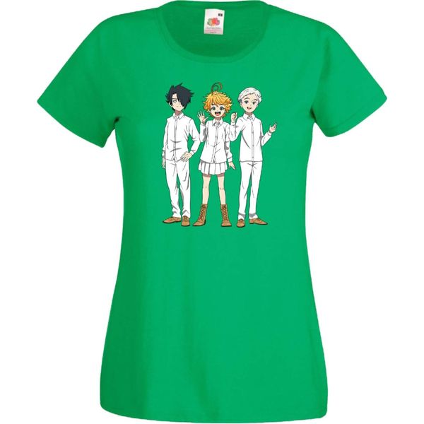 Maglietta Da Donna The Promised Neverland Var-009 The Promised Neverland, Lady S , Vert-image