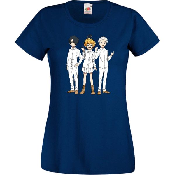 Maglietta Da Donna The Promised Neverland Var-009 The Promised Neverland, Lady M , Bleu Foncé-image