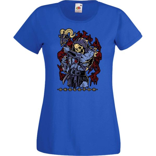 Maglietta Da Donna Anime Manga Masters Of The Universe Skeletor Skeletor, Lady L , Bleu-image