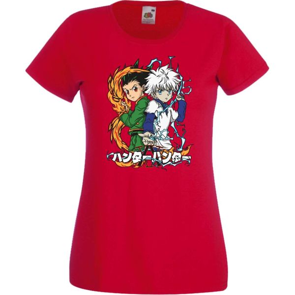 Maglietta Da Donna Anime Manga Hunter Manga X Anime Hunter Gon Freecss Freecss, Lady Xl , Rouge-image