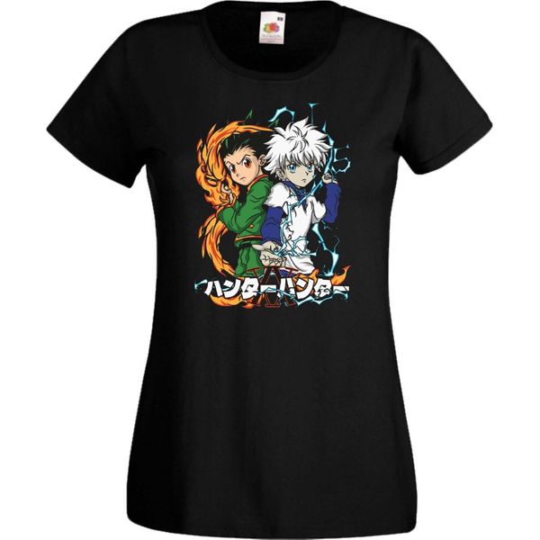 Maglietta Da Donna Anime Manga Hunter Manga X Anime Hunter Gon Freecss Freecss, Lady M , Noir-image