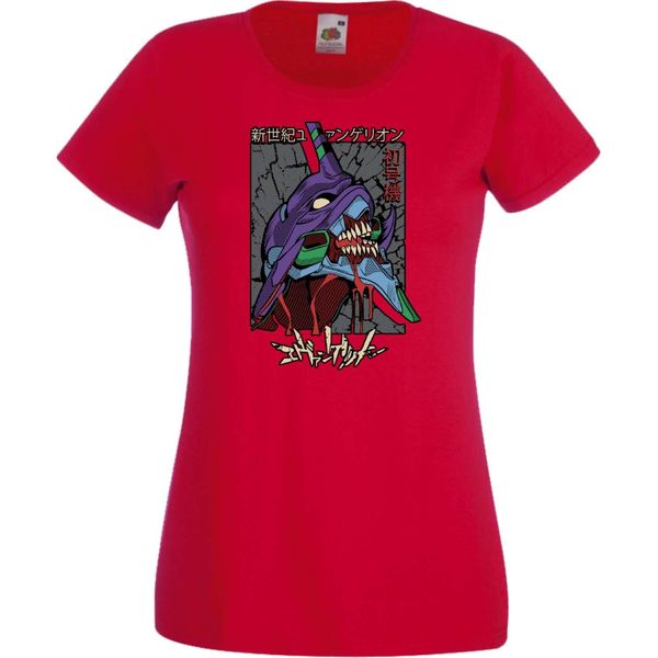Maglietta Da Donna Anime Manga Neon Anime Genesis Manga Evangelion Eva Unit 02 Eva Unit, Lady S , Rouge-image