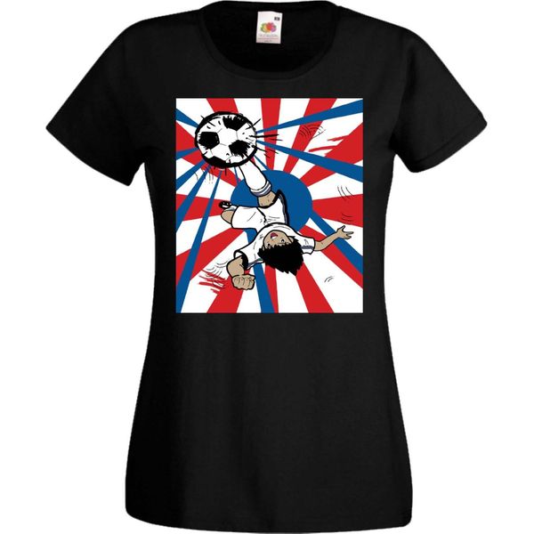 Maglietta Da Donna Manga Anime Captain Tsubasa 03 Oozora, Lady L , Noir-image