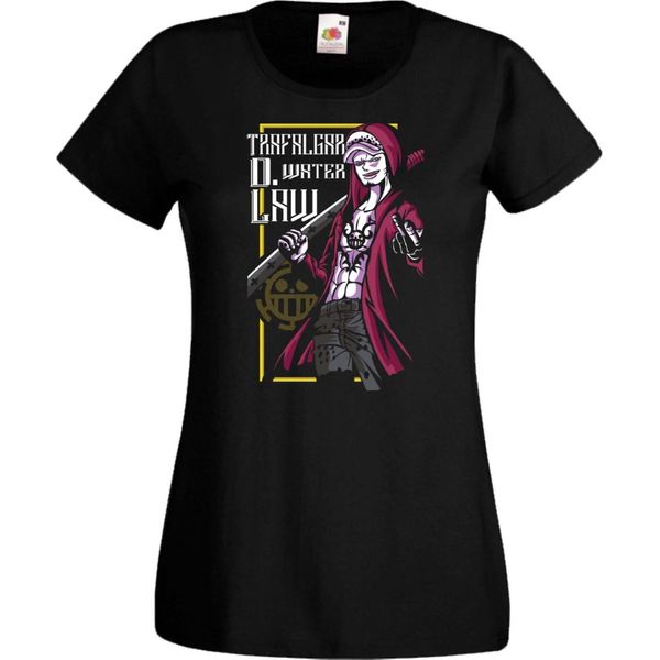 Maglietta Da Donna Anime Manga One Manga Piece Anime Trafalgar D Water Law Trafalgar, Lady M , Noir-image
