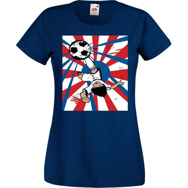 Maglietta Da Donna Manga Anime Captain Tsubasa 03 Oozora, Lady S , Bleu Foncé-image