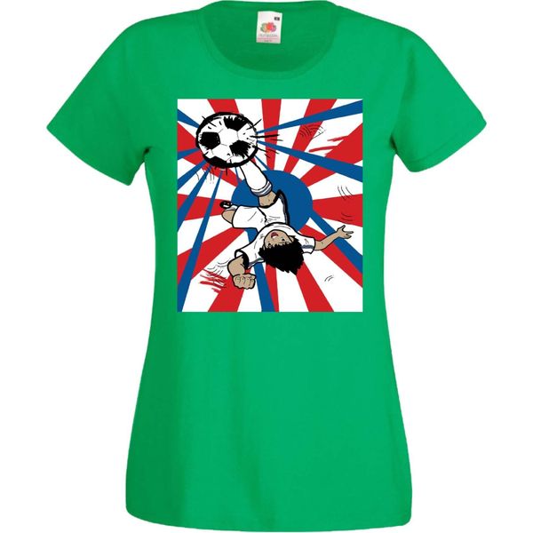 Maglietta Da Donna Manga Anime Captain Tsubasa 03 Oozora, Lady L , Vert-image