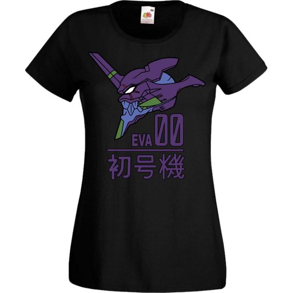 Maglietta Da Donna Manga Anime Neon Anime Genesis Manga Evangelion Eva Unit 00 Eva Genesis, Lady 2XL , Noir-image